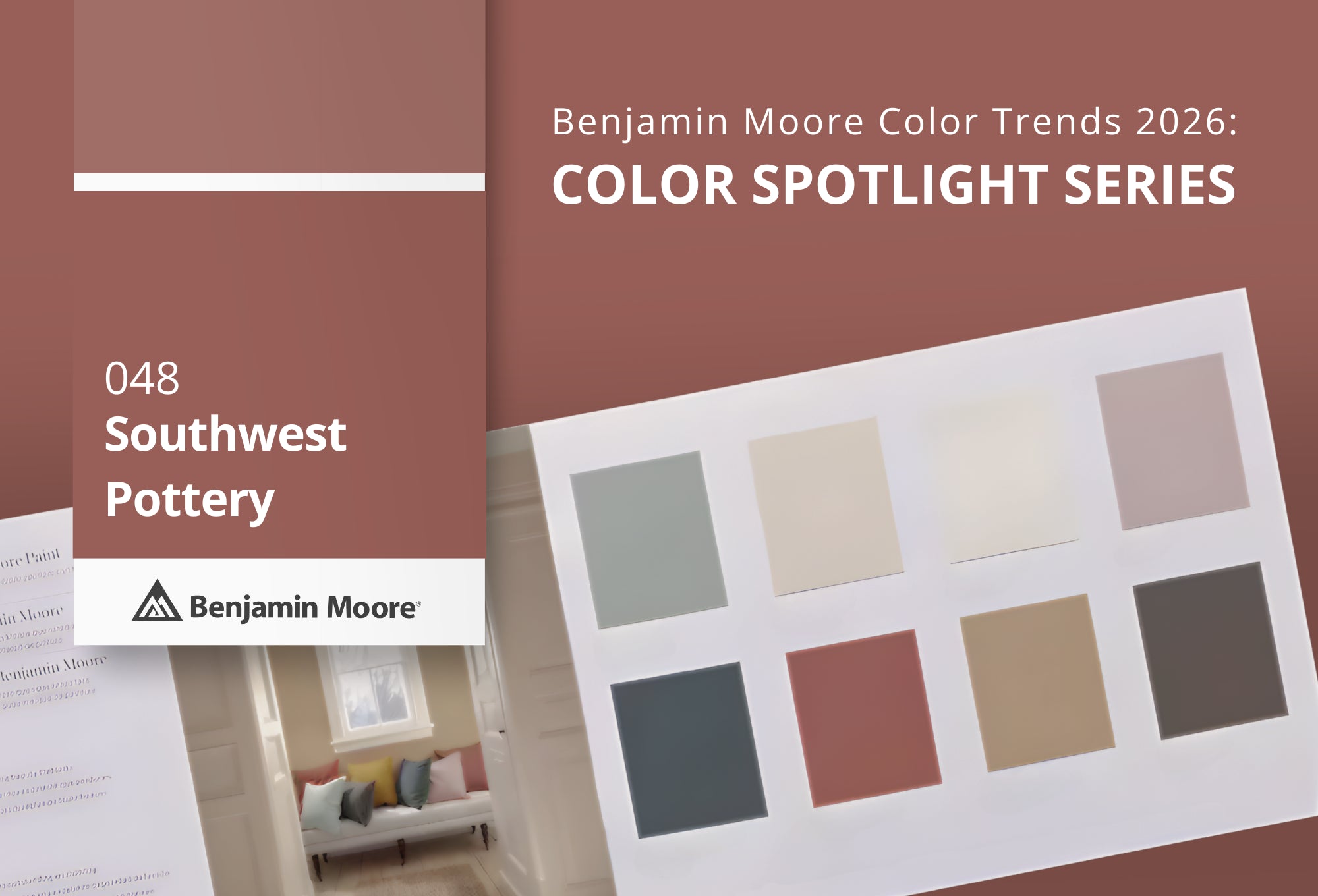 Southwest Pottery 048 | Benjamin Moore Color Trends 2026 | Standard Paint & Flooring