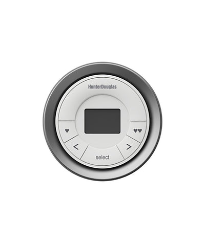 Hunter Douglas Surface Remote White on Gray Scene Controller