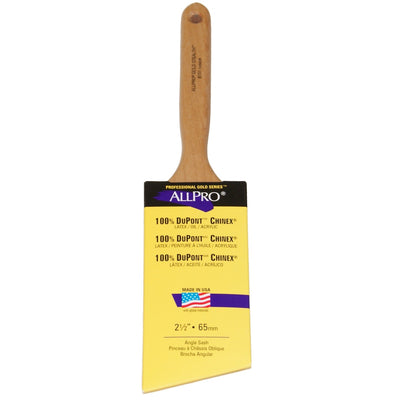 ALLPRO dupont chinex 2.5" paint brush, available at Standard Paint & Flooring.