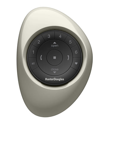 Hunter Douglas Pebble Remote Black on Oyster