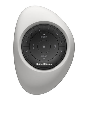 Hunter Douglas Pebble Remote Black on White