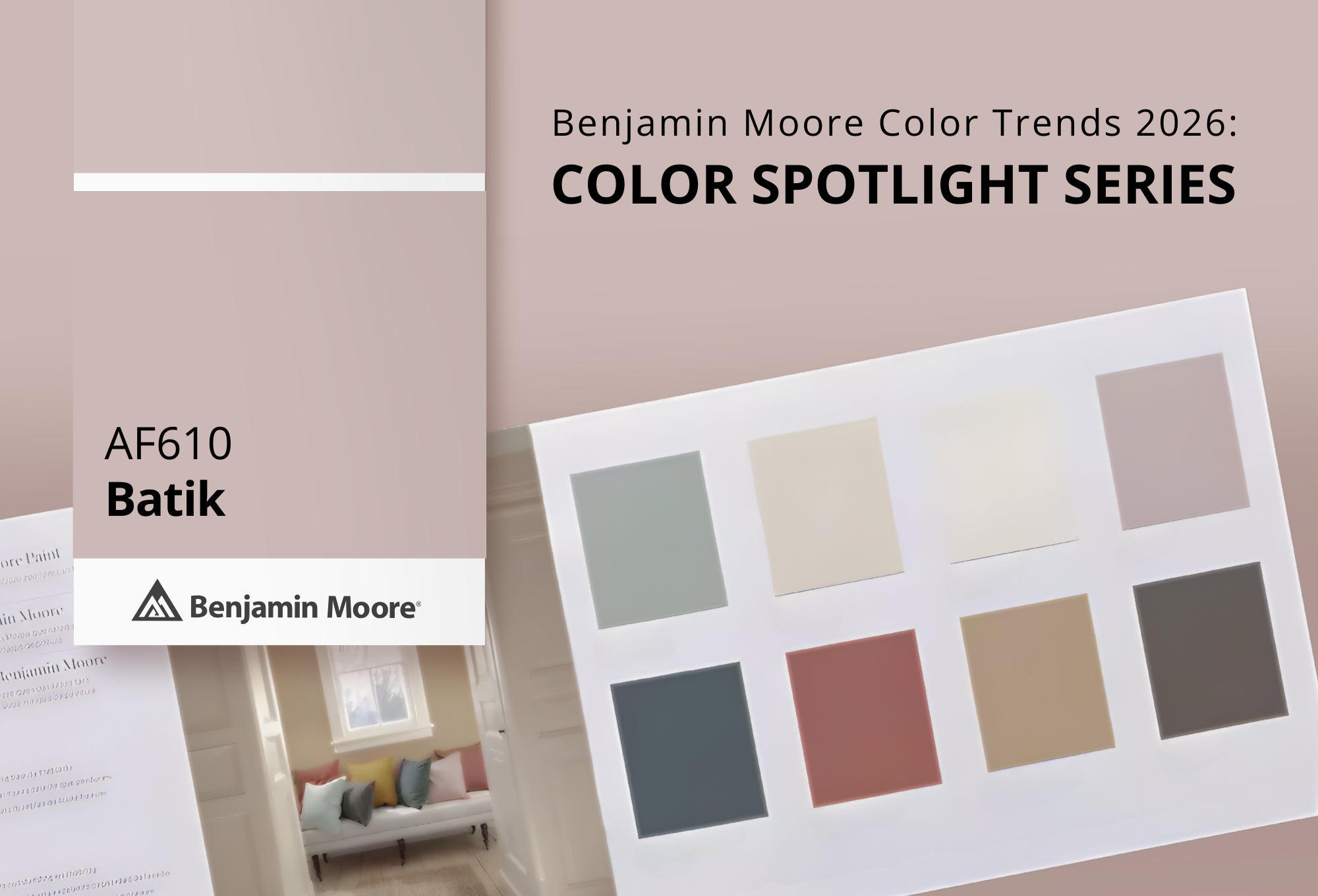 Batik AF‑610 | Benjamin Moore Color Trends 2026 | Standard Paint & Flooring