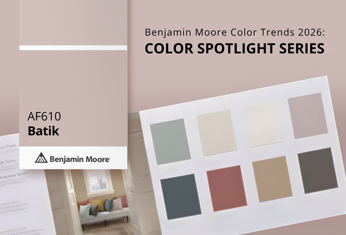 Batik AF‑610 | Benjamin Moore Color Trends 2026 | Standard Paint & Flooring