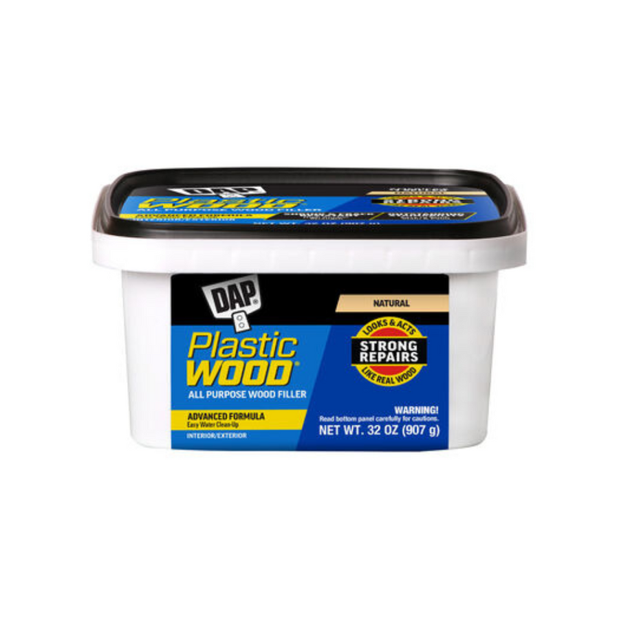 DAP Plastic Wood Filler in 16oz tubs is available at Standard Paint & Flooring in Yakima Valley, Washington State & Oregon.