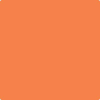 Benjamin Moore's paint color 091 Tangerine Melt