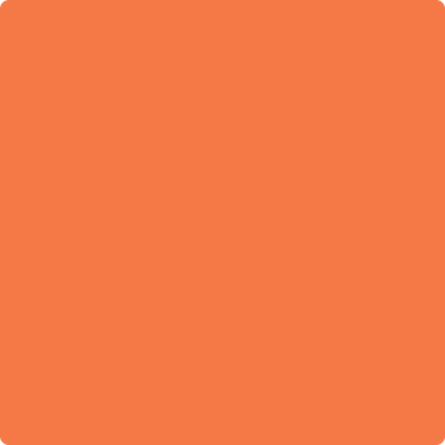Benjamin Moore's paint color 2014-30 Tangy Orange available at Standard Paint & Flooring.