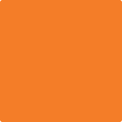 Benjamin Moore's paint color 2015-20 Orange Burst available at Standard Paint & Flooring.