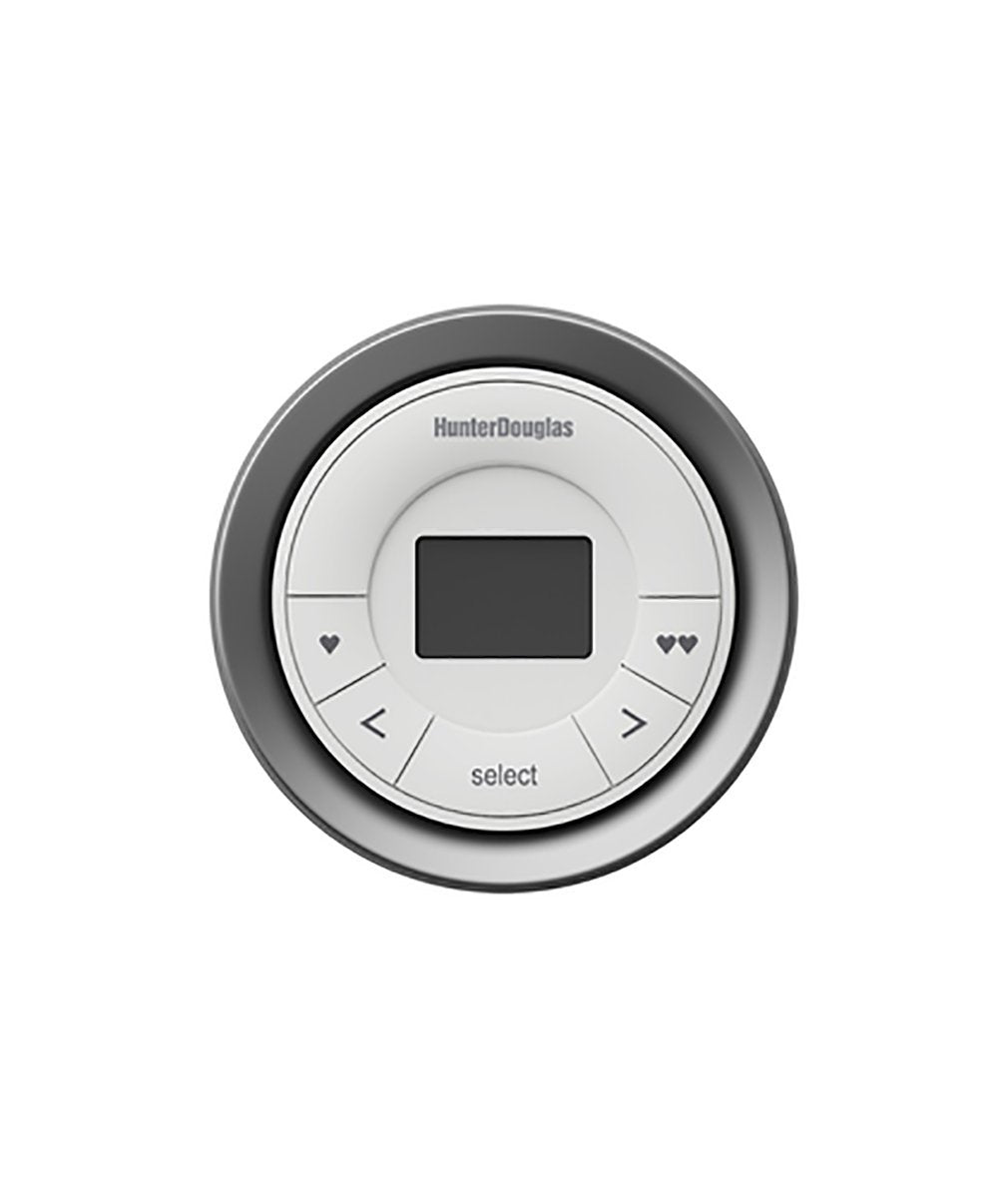 Hunter Douglas Surface Remote White on Gray Scene Controller
