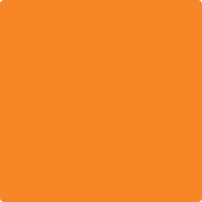 Benjamin Moore's paint color 2016-20 Citrus Orange available at Standard Paint & Flooring.