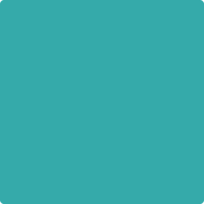 Benjamin Moore's paint color 733 Palm Coast Teal
