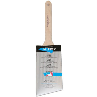 ALLPRO Silver stealth 2.5" paint brush, available at Standard Paint & Flooring.