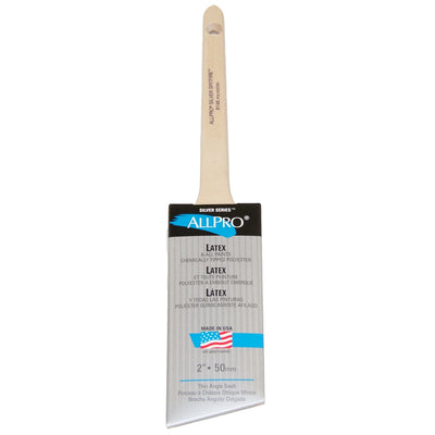 ALLPRO Silver spitfire 2" paint brush, available at Standard Paint & Flooring.