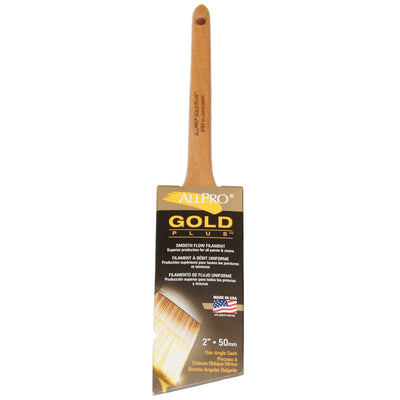 ALLPRO gold plus 2" paint brush, available at Standard Paint & Flooring