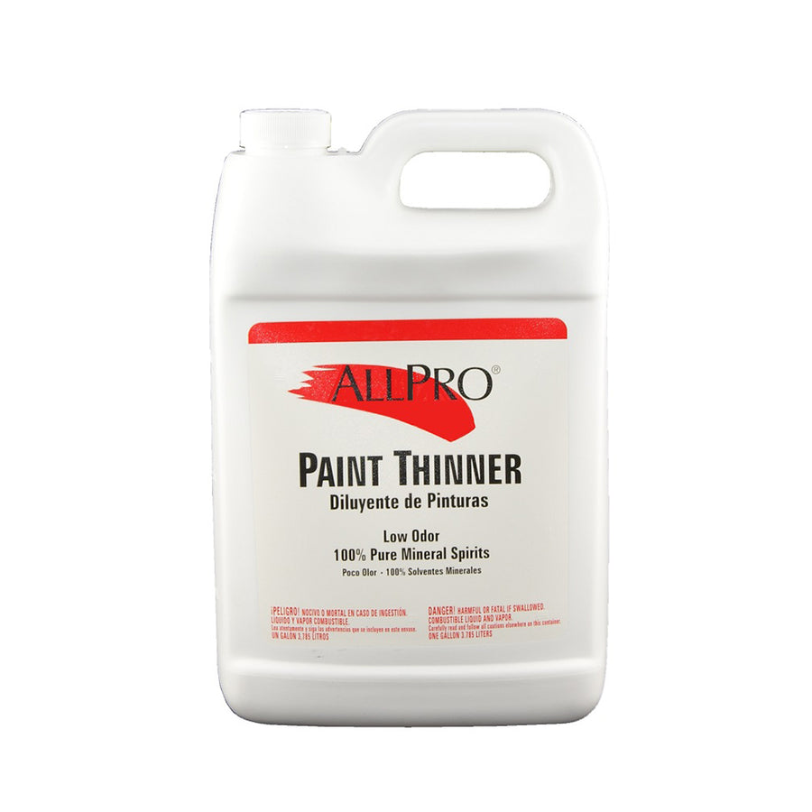 ALLPRO paint thinner gallon, available at Standard Paint & Flooring.
