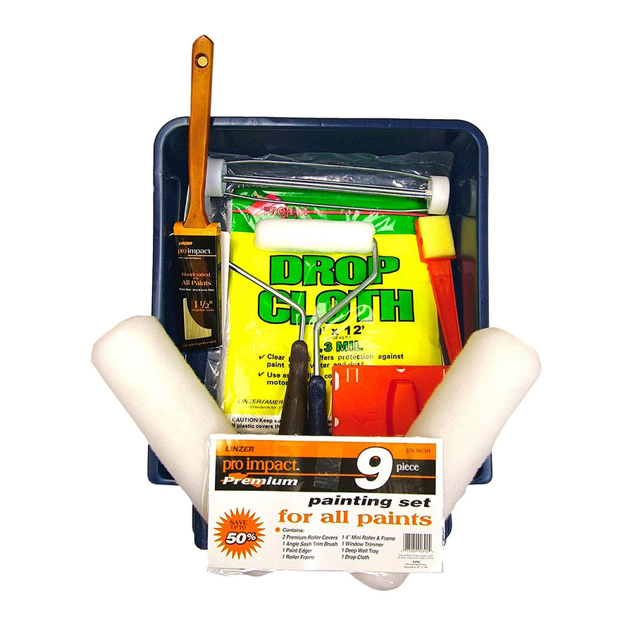 Linzer Professional Paint Tray Set (9-Piece)