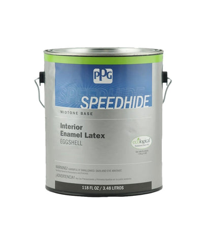 Speedhide Interior latex paint in eggshell sheen. Buy at Standard Paint & Flooring.
