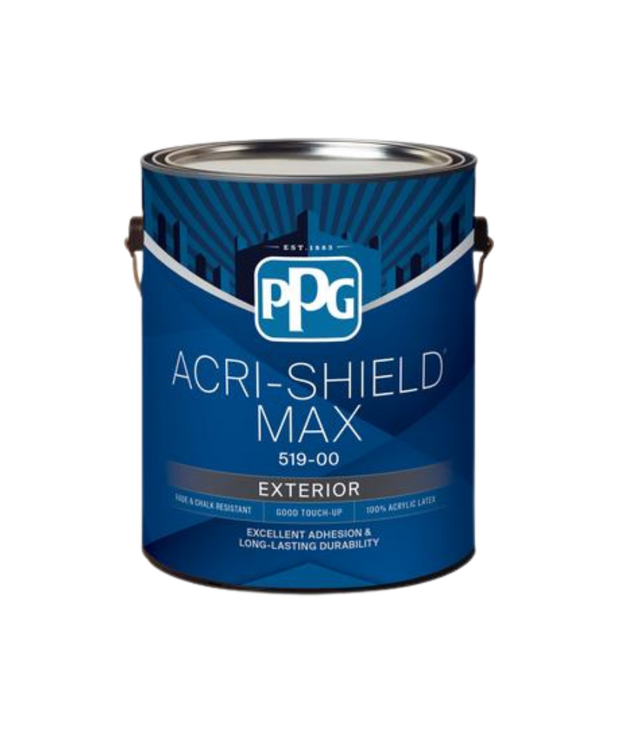 Acri-Shield Exterior Paint in a Satin finish available at Standard Paint and Flooring in Washington State.