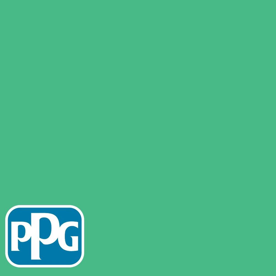 PPG1227-5 Aragon Greenpaint color chip from PPG Paint's Voice of Color pallette.