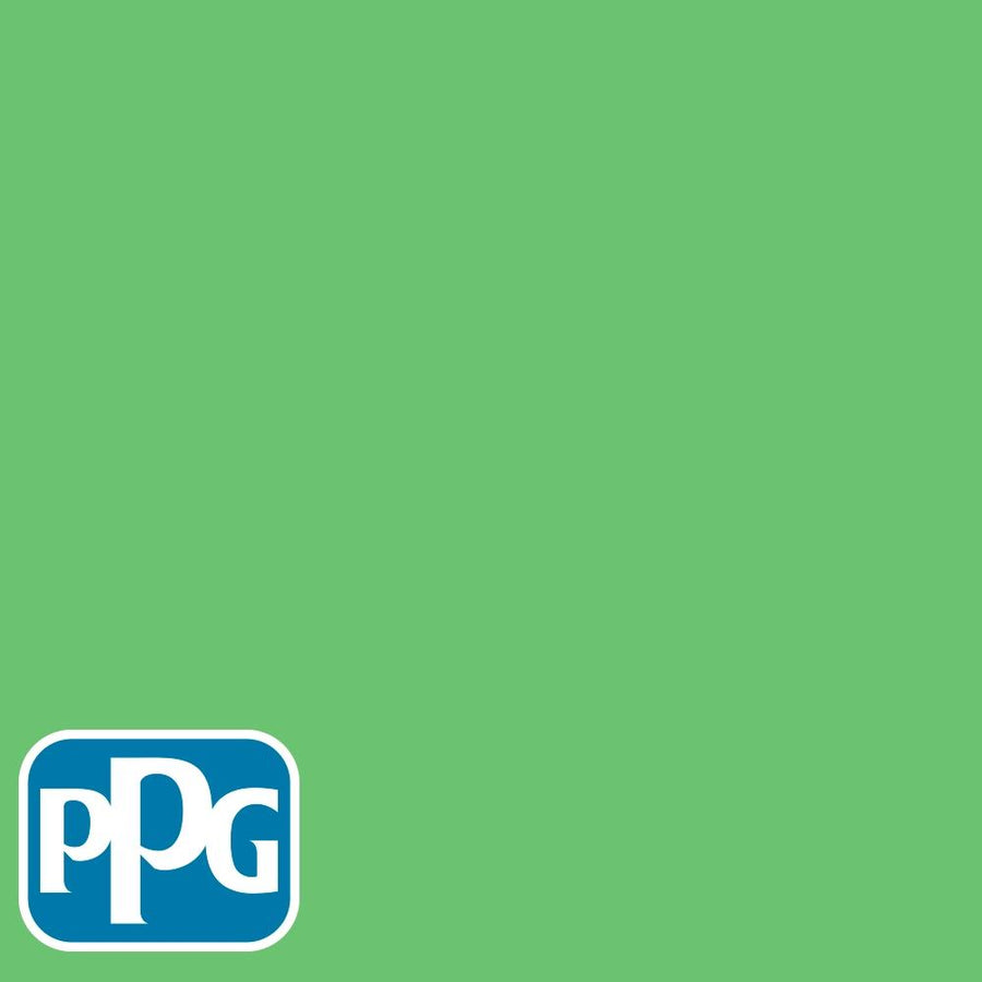 PPG1225-6 Bermuda Grasspaint color chip from PPG Paint's Voice of Color pallette.