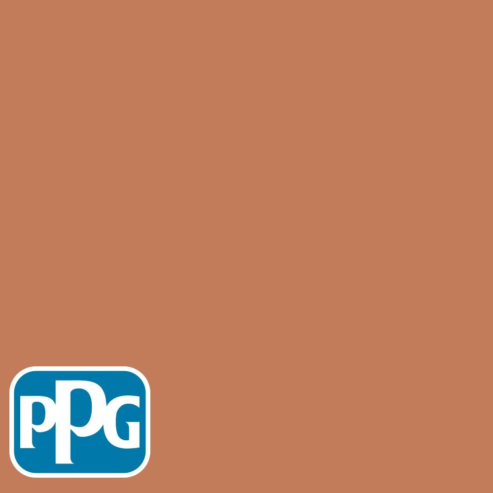 PPG1199-6 Brown Claypaint color chip from PPG Paint's Voice of Color pallette.