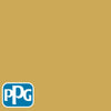 PPG1107-6 Glorious Goldpaint color chip from PPG Paint's Voice of Color pallette.