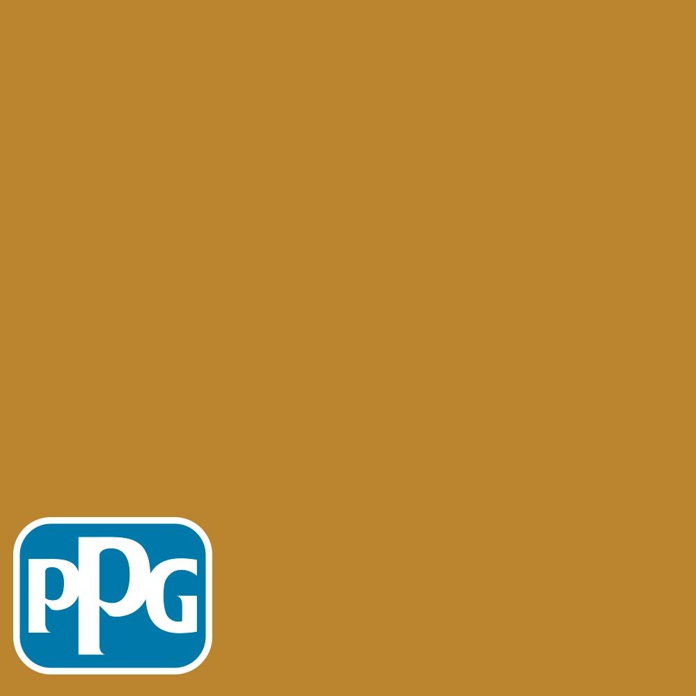 PPG1208-7 Gothic Goldpaint color chip from PPG Paint's Voice of Color pallette.