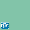 PPG1228-4 Green Balloonpaint color chip from PPG Paint's Voice of Color pallette.