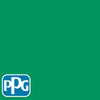 PPG1227-7 Green Glosspaint color chip from PPG Paint's Voice of Color pallette.
