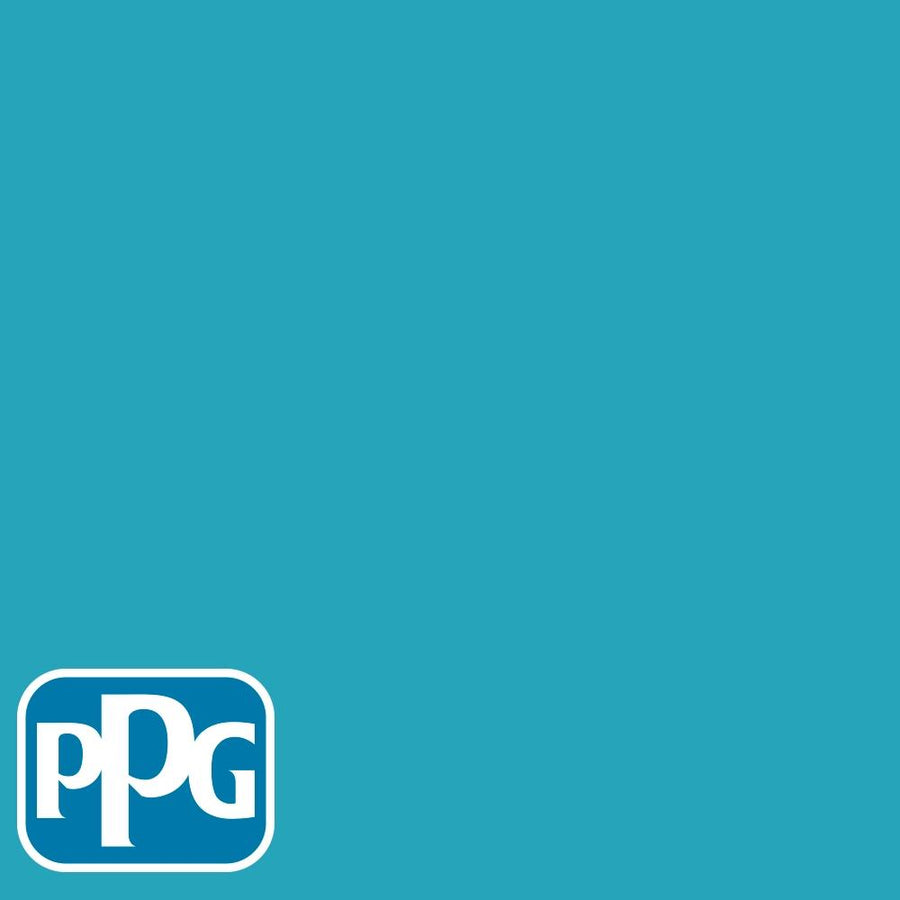 PPG1236-6 Jamaican Seapaint color chip from PPG Paint's Voice of Color pallette.