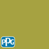 PPG1218-6 Machine Greenpaint color chip from PPG Paint's Voice of Color pallette.