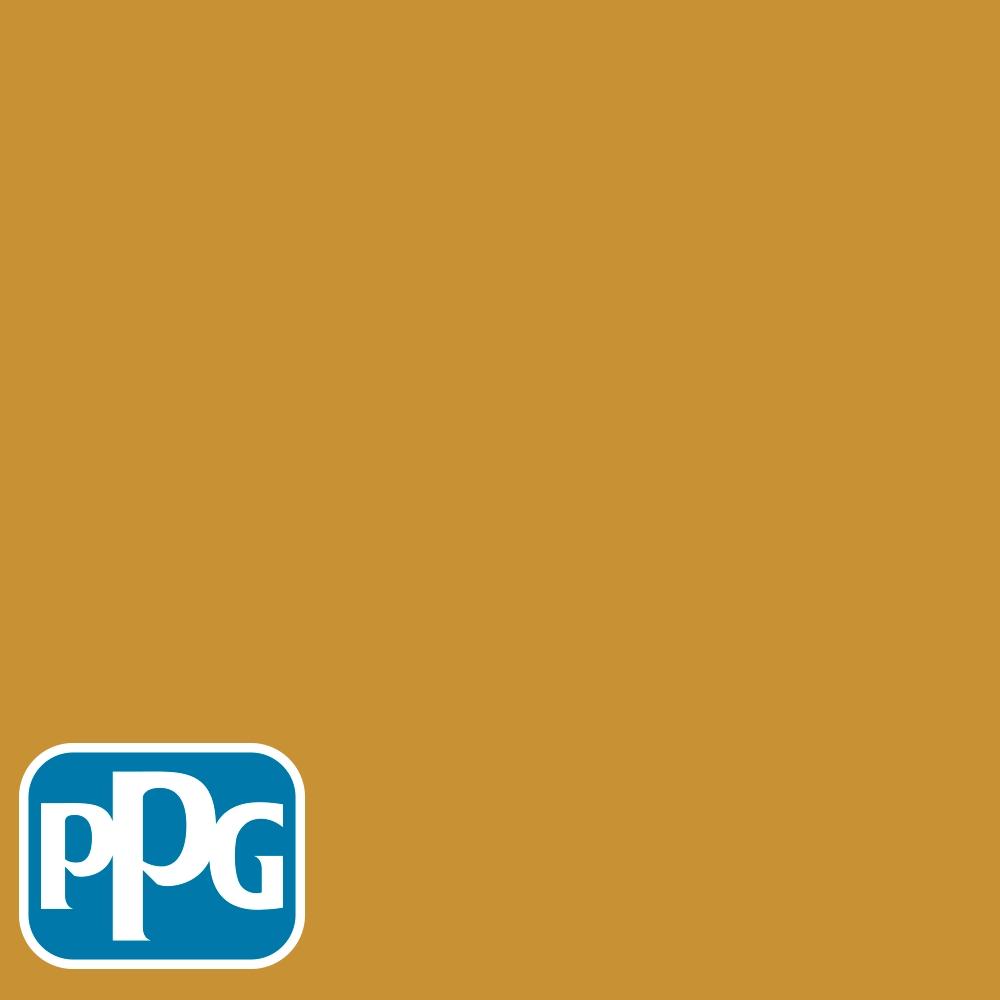 PPG1209-7 Mecca Goldpaint color chip from PPG Paint's Voice of Color pallette.