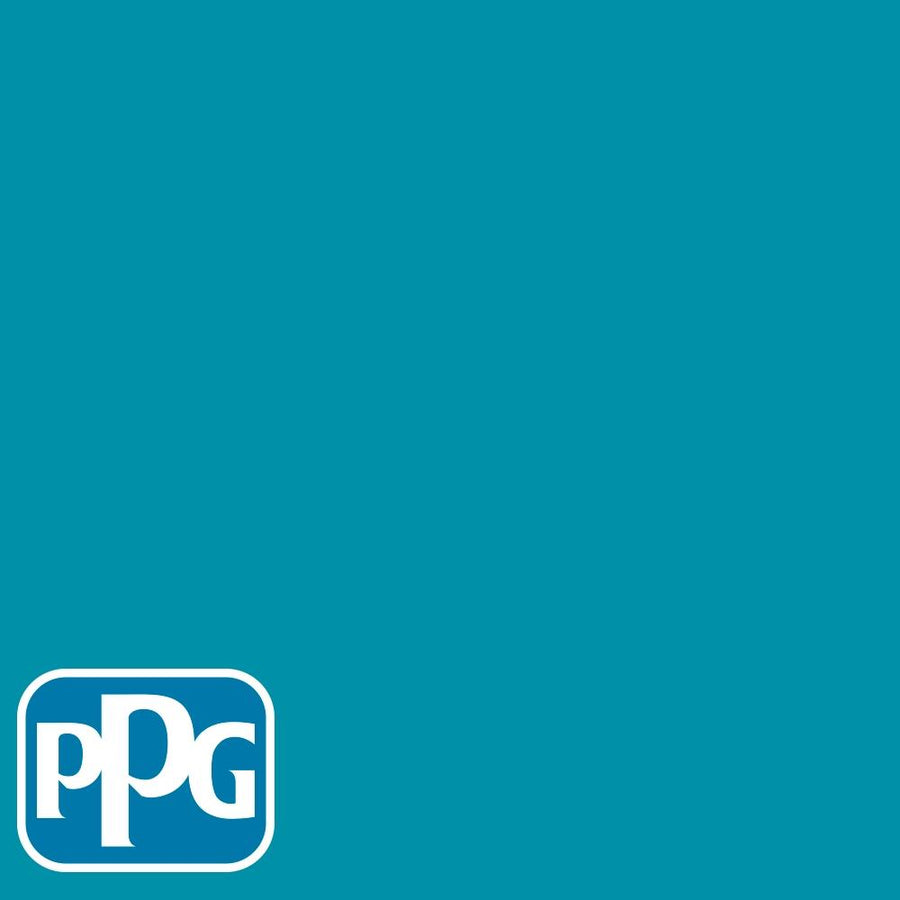 PPG1236-7 Mediterranean Bluepaint color chip from PPG Paint's Voice of Color pallette.