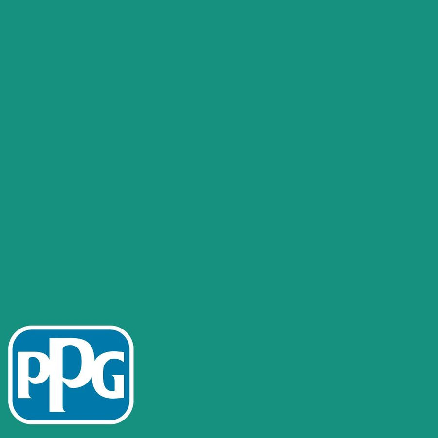 PPG1230-6 Miami Jadepaint color chip from PPG Paint's Voice of Color pallette.