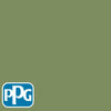 PPG1121-6 Moss Point Greenpaint color chip from PPG Paint's Voice of Color pallette.