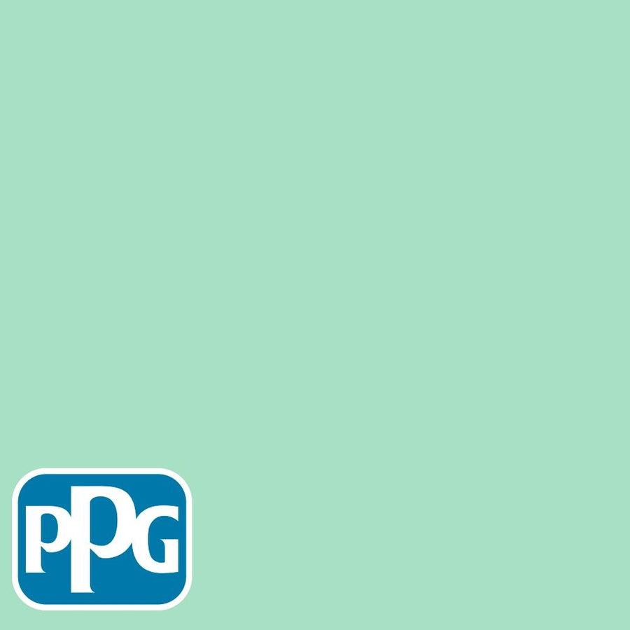 PPG1227-3 Mountain Mintpaint color chip from PPG Paint's Voice of Color pallette.