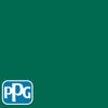 PPG1140-7 Peacock Greenpaint color chip from PPG Paint's Voice of Color pallette.