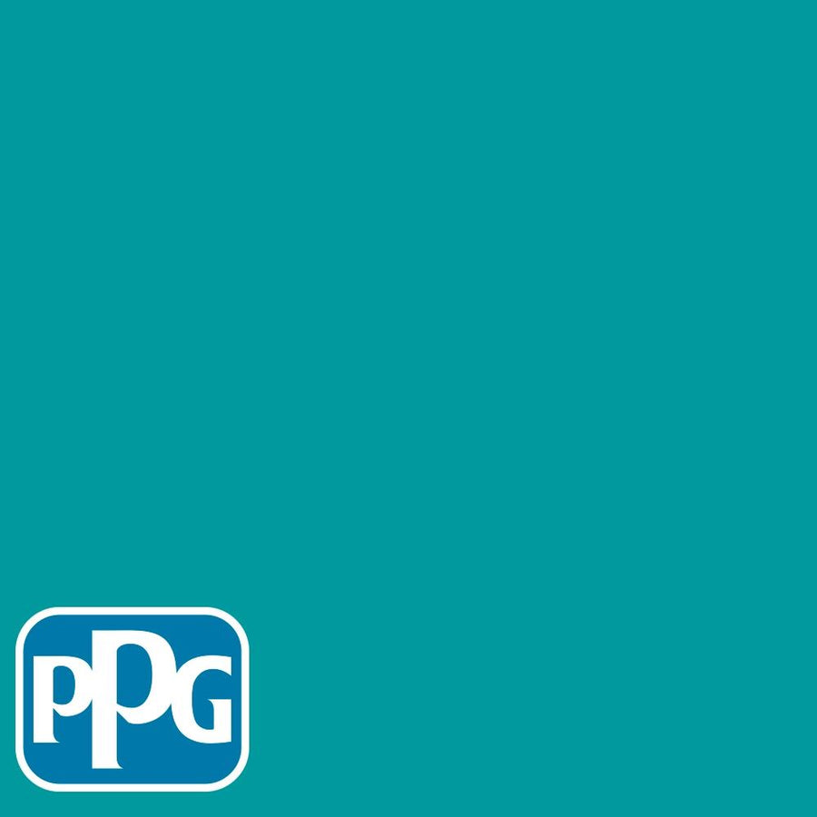 PPG1233-7 Riviera Paradisepaint color chip from PPG Paint's Voice of Color pallette.