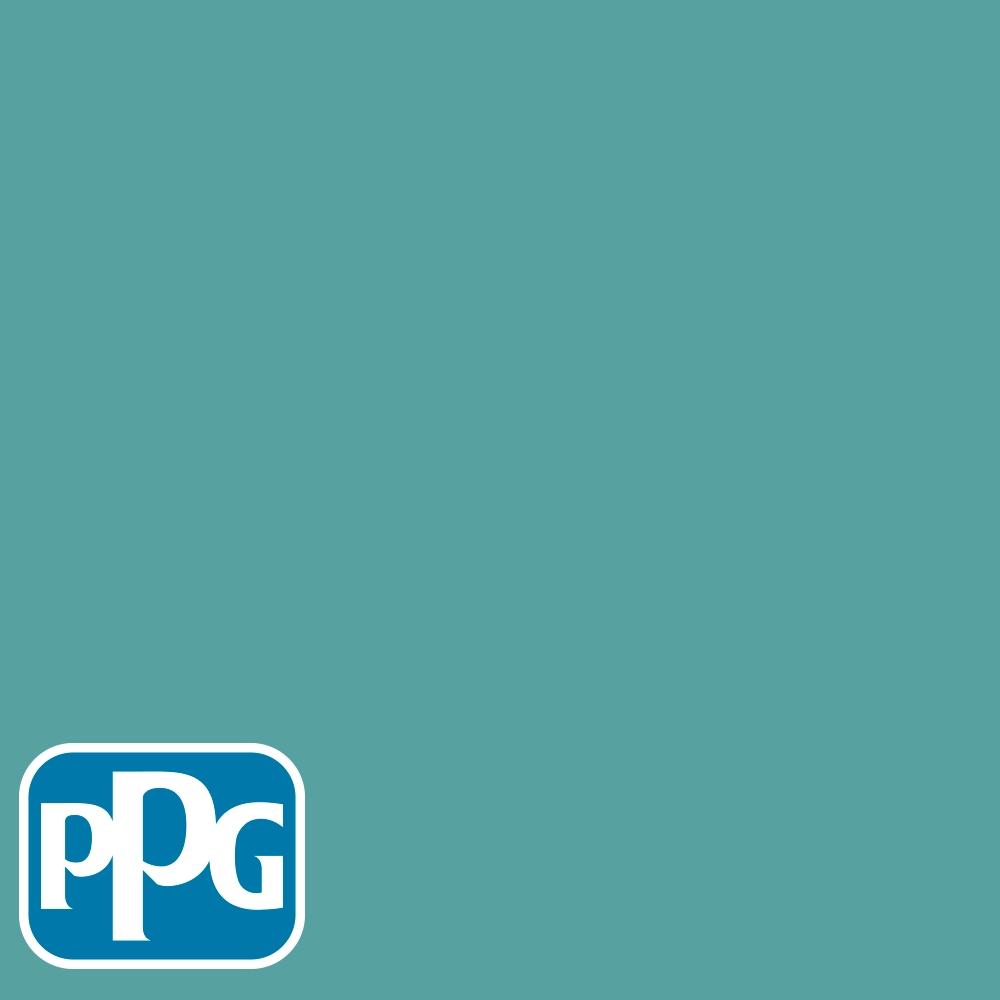 PPG1147-5 Teal Bayoupaint color chip from PPG Paint's Voice of Color pallette.