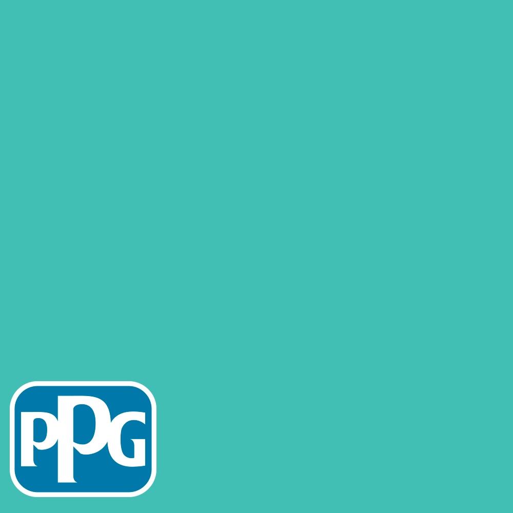 PPG1232-5 Tint Of Turquoisepaint color chip from PPG Paint's Voice of Color pallette.