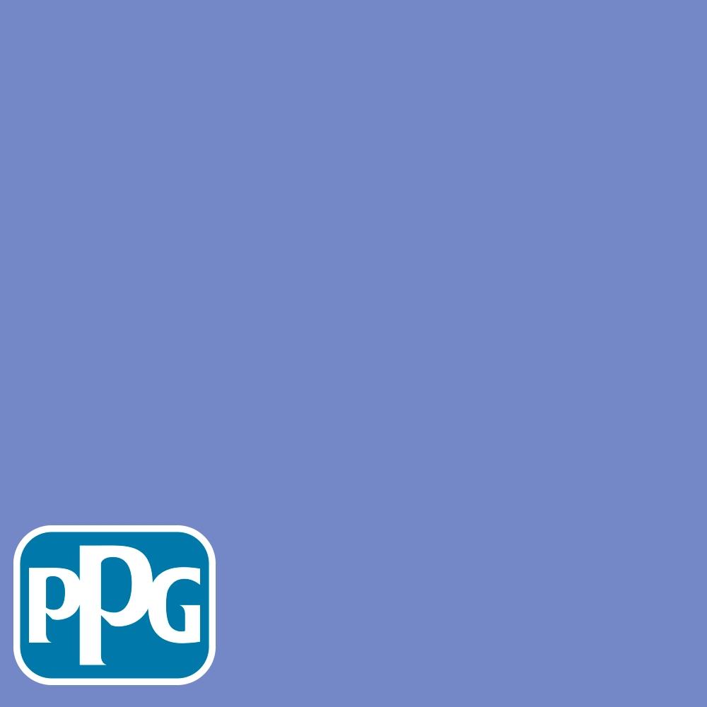 PPG1246-6 Violets Are Bluepaint color chip from PPG Paint's Voice of Color pallette.