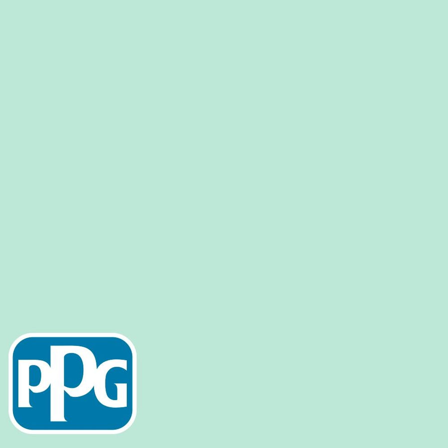 PPG1229-2 Wintergreen Mintpaint color chip from PPG Paint's Voice of Color pallette.