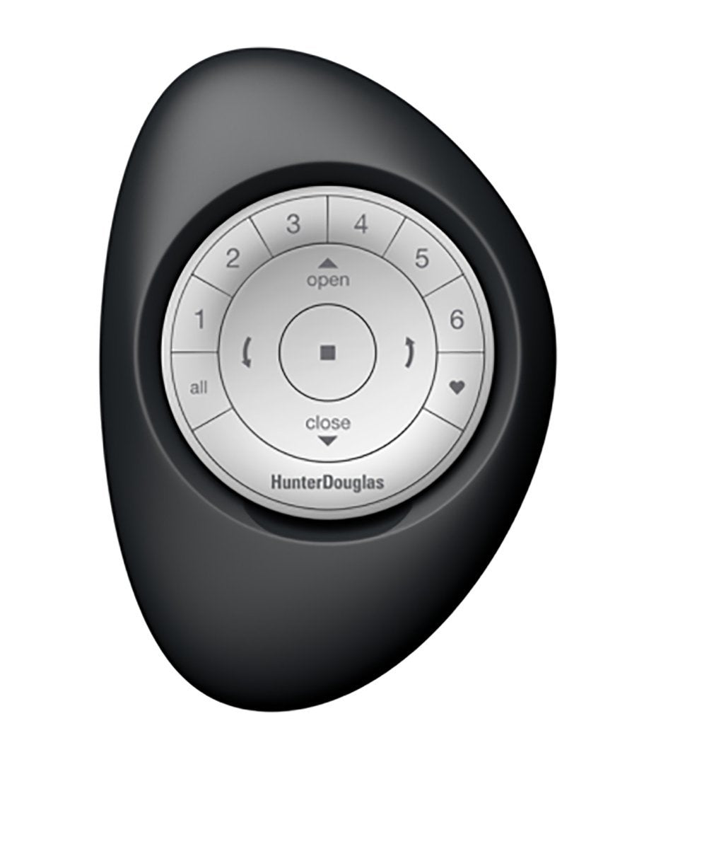 Hunter Douglas Pebble Remote White on Black