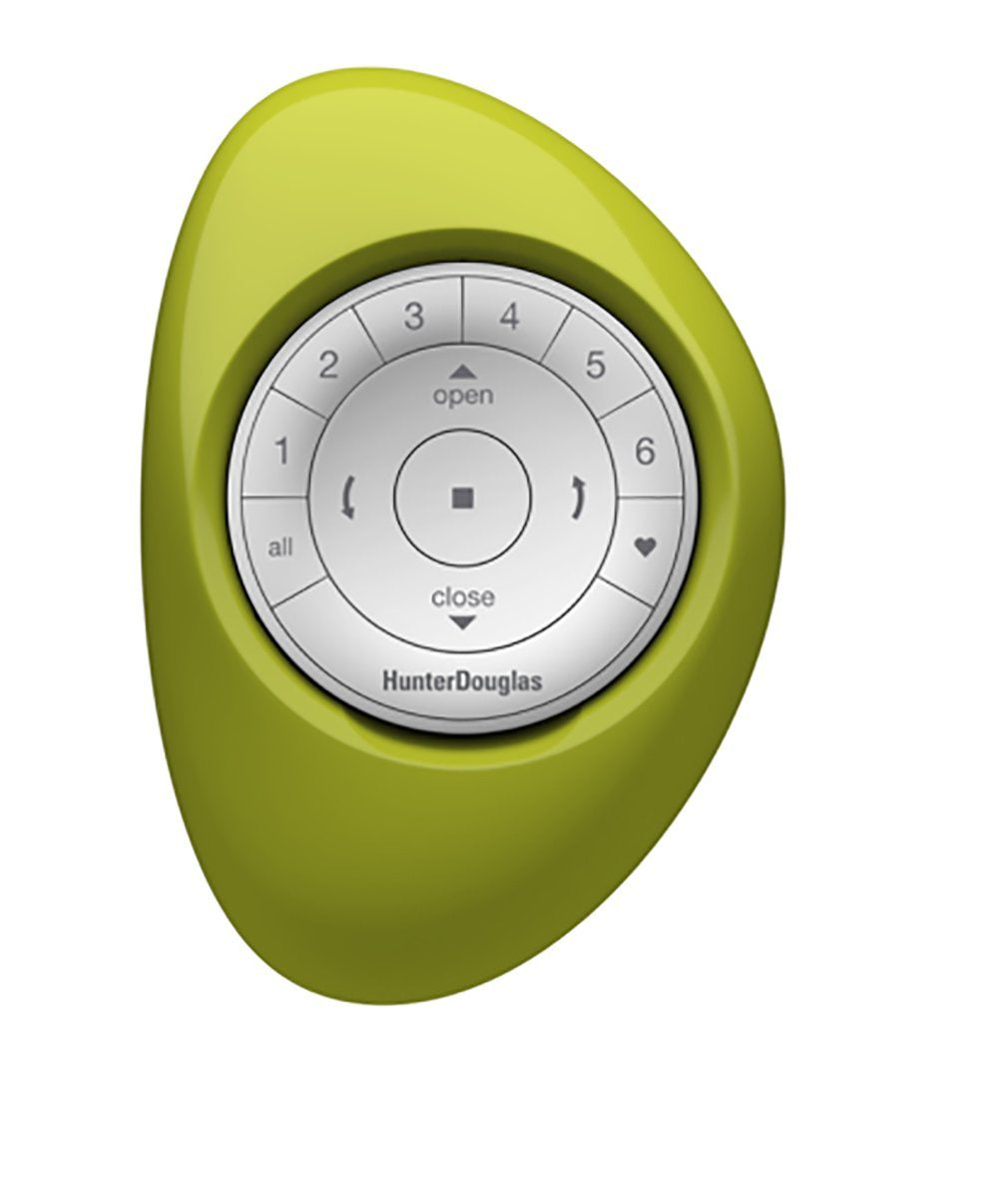 Hunter Douglas Pebble Remote White on Citron