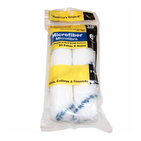 Whizz 6 1 2 Nap Microfiber Mini Roller Cover 2 Pack